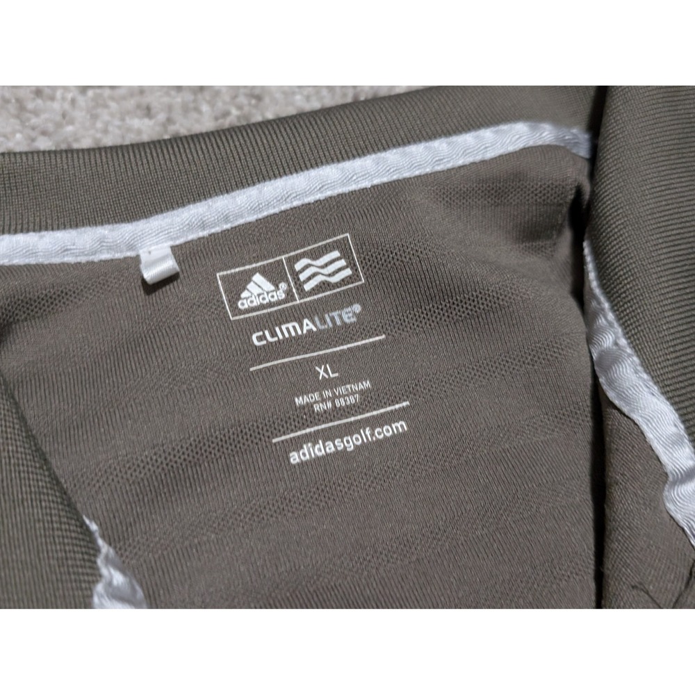 Adidas Green Bay Packers Long Sleeve Golf Polo Shirt Mens XL Brown Climalite - Picture 3 of 8